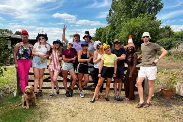 Team participation outdoors on a sunny day, celebrating teamwork and community engagement.