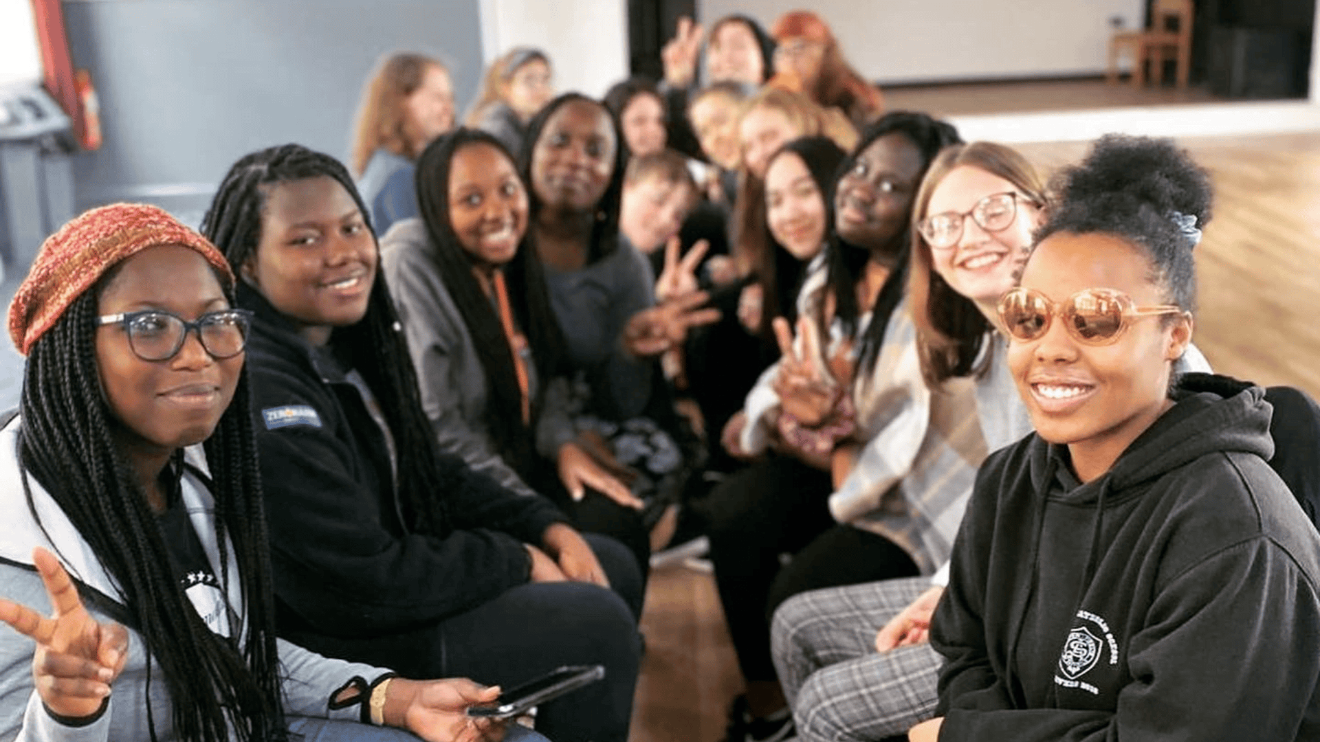 Diverse young professionals at a recruitment event