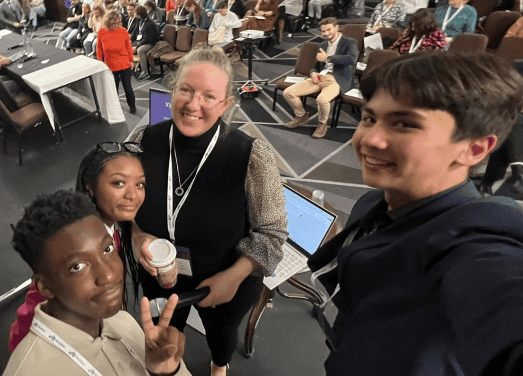 Group of diverse people at a participation and engagement conference.