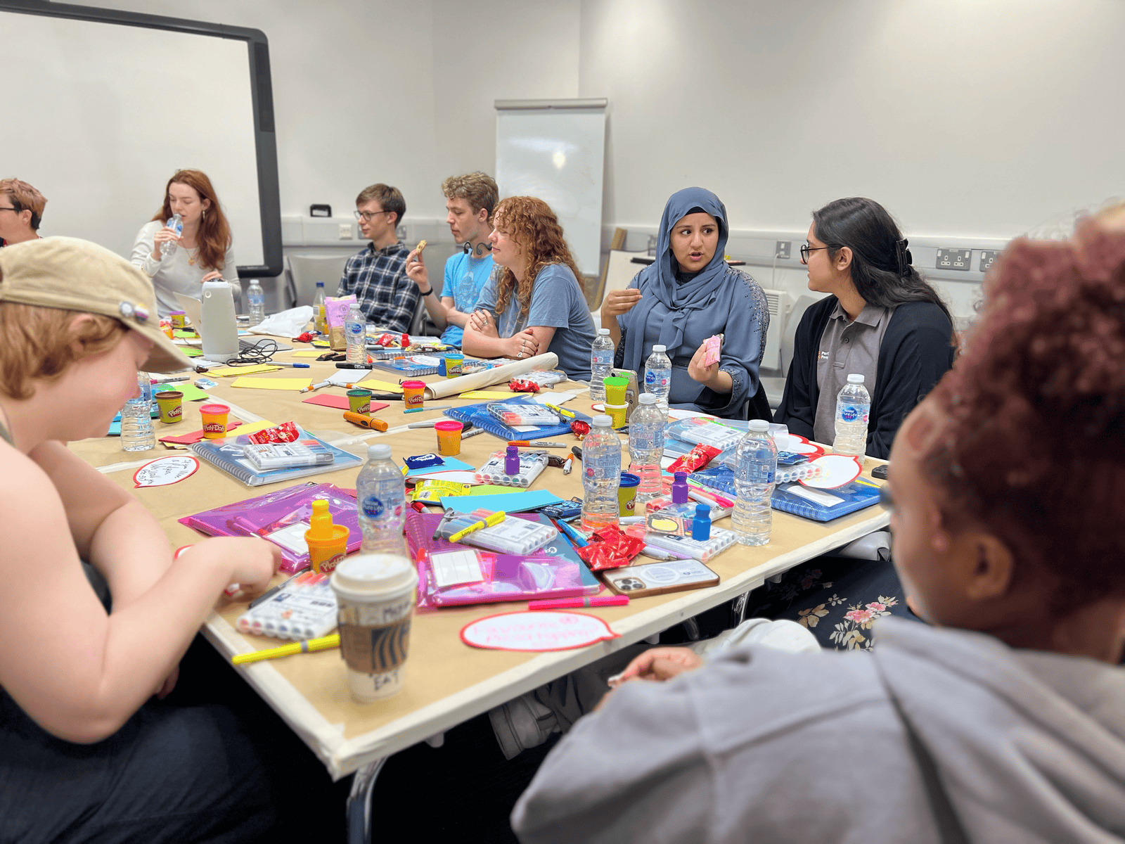 Inclusive training session for young people on bereavement support and coping strategies.